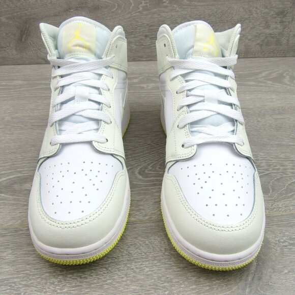 Air Jordan 1 Mid Sail White Sneakers GS Size 7Y / Womens Size 8.5 NEW - Picture 6 of 13